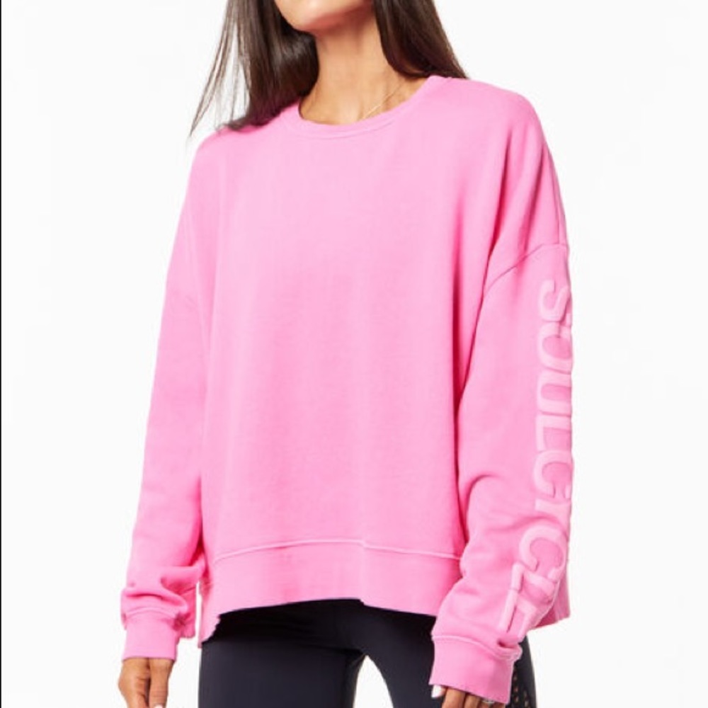 NWOT Soul Cycle Pink Crewneck Sweatshirt - Small